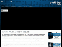 Tablet Screenshot of partikkelaudio.com